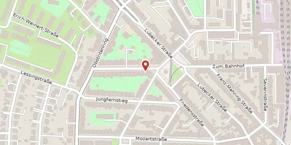 Karte der Umgebung von Beethovenstraße 4, 19053 Schwerin