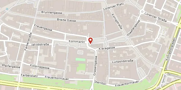 Karte der Umgebung von Hallplatz 37, 90402 Nürnberg