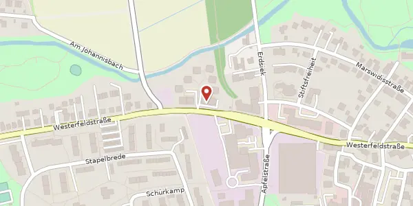Karte der Umgebung von Westerfeldstr. 50 B, 33611 Bielefeld