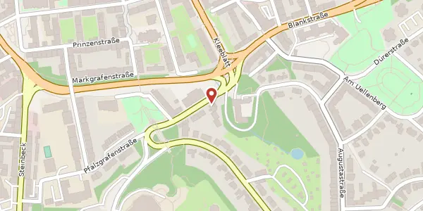 Karte der Umgebung von Oberer Grifflenberg 77, 42119 Wuppertal