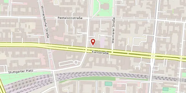 Karte der Umgebung von Kantstraße 51, 10625 Berlin
