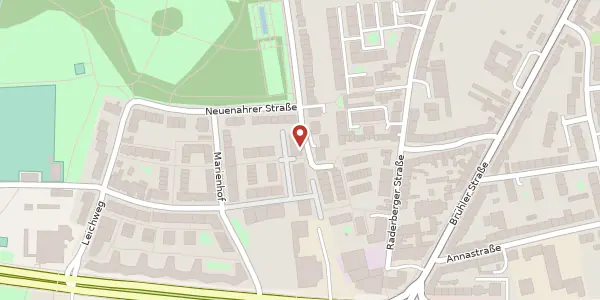 Karte der Umgebung von Fritz-Hecker-Str. 62, 50968 Köln