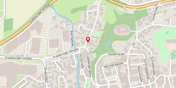 Karte der Umgebung von Schützenstr. 2, 86316 Friedberg