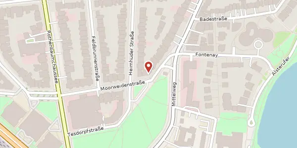 Karte der Umgebung von Tesdorpfstr. 11, 20148 Hamburg