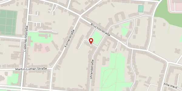 Karte der Umgebung von Uhlandplatz 3, 46047 Oberhausen