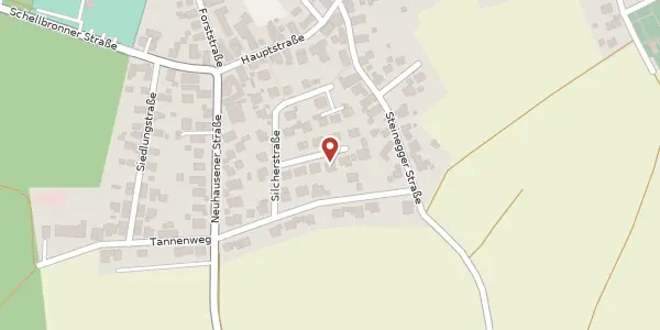 Karte der Umgebung von Schubertstraße 7, 75242 Neuhausen (Enzkreis)