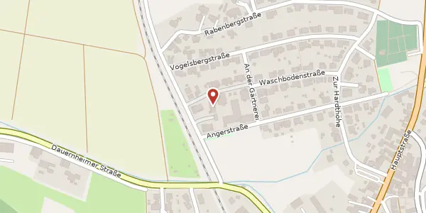 Karte der Umgebung von Waschbodenstr. 26, 63691 Ranstadt