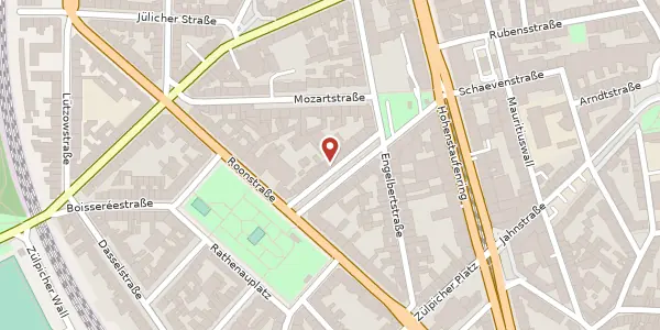 Karte der Umgebung von Beethovenstr. 12, 50674 Köln