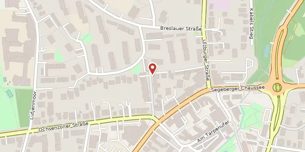 Karte der Umgebung von Görlitzer Weg 8, 22850 Norderstedt