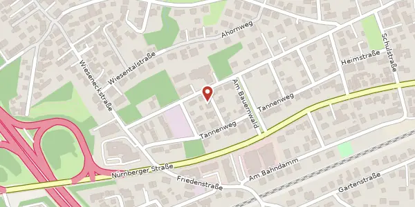 Karte der Umgebung von Föhrenweg 2, 90571 Schwaig