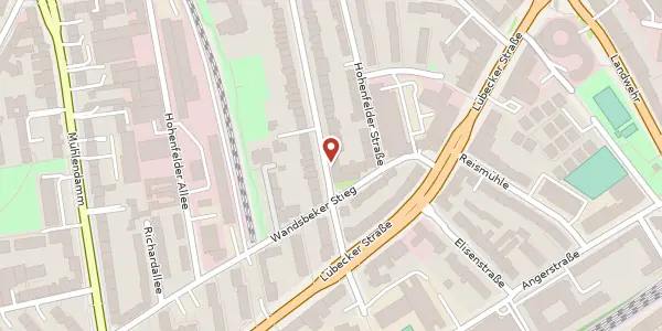 Karte der Umgebung von Neubertstraße 14, 22087 Hamburg