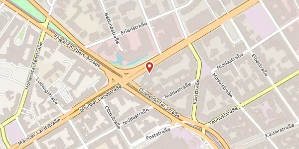 Karte der Umgebung von Mainzer Landstr. 69, 60329 Frankfurt