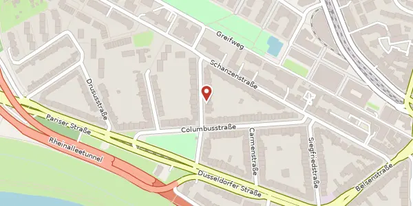 Karte der Umgebung von Lohengrinstr. 14, 40549 Düsseldorf