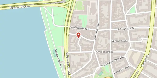 Karte der Umgebung von Benediktusgasse 4, 50679 Köln