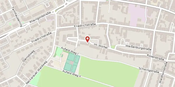 Karte der Umgebung von Im Wörtel 25, 68199 Mannheim