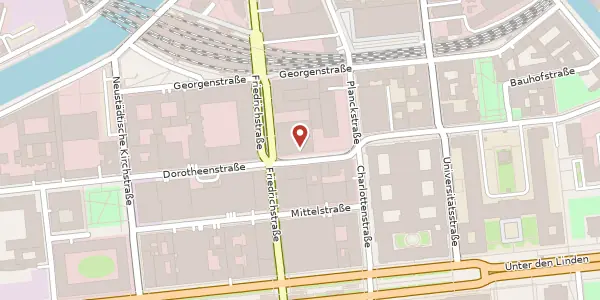 Karte der Umgebung von Dorotheenstraße 34, 10117 Berlin