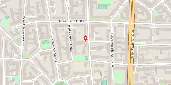 Karte der Umgebung von Münchener Straße 16, 10779 Berlin