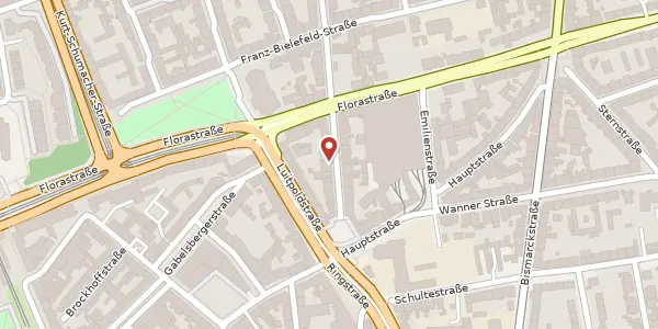Karte der Umgebung von Ruhrstr. 11, 45879 Gelsenkirchen