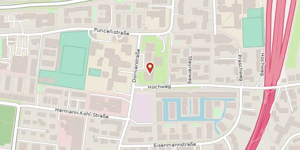 Karte der Umgebung von Dornierstr. 12, 93049 Regensburg