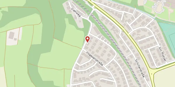 Karte der Umgebung von Schwarzwaldstraße 8, 75203 Königsbach-Stein