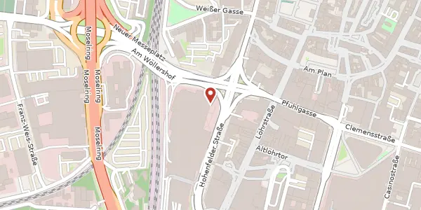 Karte der Umgebung von Hohenfelder Straße 20, 56068 Koblenz