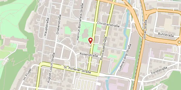 Karte der Umgebung von Bahnhofstraße 24, 89518 Heidenheim