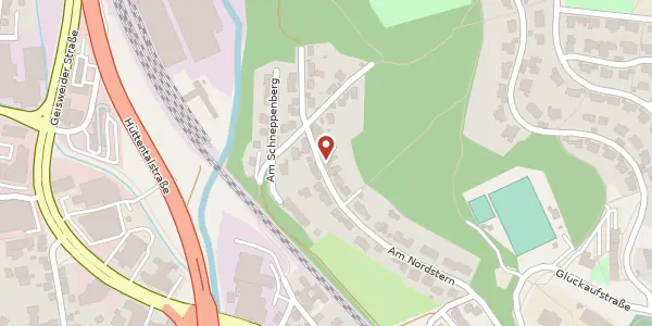 Karte der Umgebung von Am Nordstern 22, 57076 Siegen