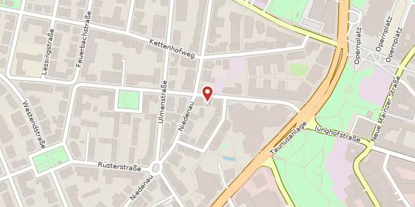 Karte der Umgebung von Guiollettstr. 19, 60325 Frankfurt