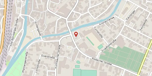 Karte der Umgebung von Rodacher Str. 3, 96317 Kronach