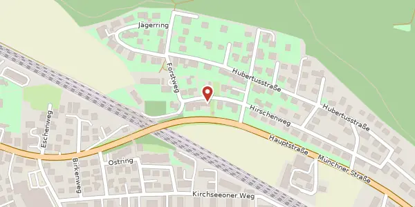 Karte der Umgebung von Hirschenweg 4, 85614 Kirchseeon