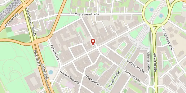 Karte der Umgebung von Königstraße 9, 01097 Dresden