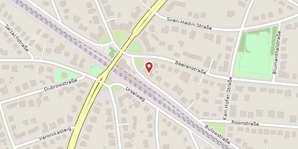 Karte der Umgebung von Bülowstraße 1, 14163 Berlin