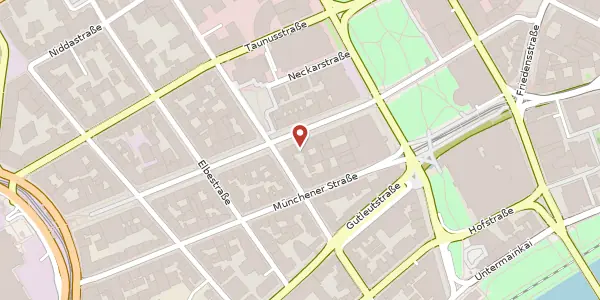 Karte der Umgebung von Kaiserstr. 47, 60329 Frankfurt