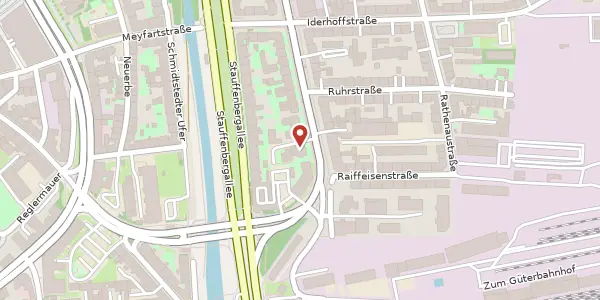 Karte der Umgebung von Thälmannstraße 6, 99085 Erfurt