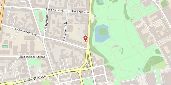 Karte der Umgebung von Frankfurter Str. 10, 64293 Darmstadt