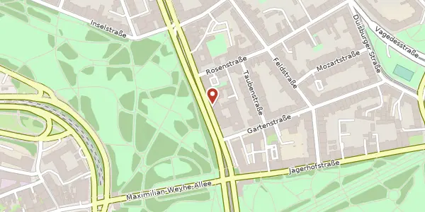 Karte der Umgebung von Kaiserstr. 46, 40479 Düsseldorf