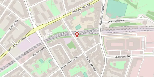 Karte der Umgebung von Bartelsstraße 56, 20357 Hamburg