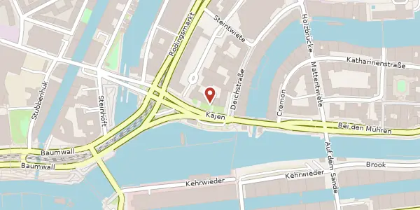 Karte der Umgebung von Kajen 6 - 8, 20459 Hamburg