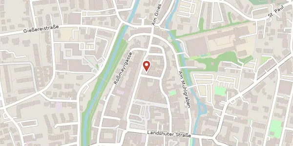 Karte der Umgebung von Lange Zeile 13, 85435 Erding