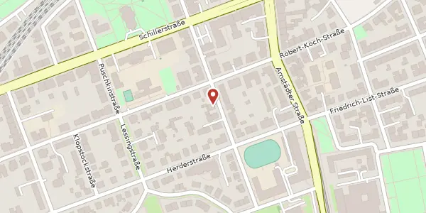 Karte der Umgebung von Heinrich-Mann-Straße 18, 99096 Erfurt