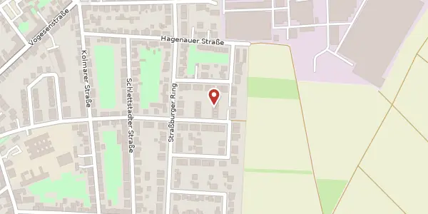 Karte der Umgebung von Rappoltsweilerstr. 53, 68229 Mannheim