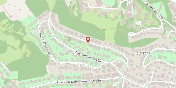Karte der Umgebung von Otto-Erbe-Weg 51, 72070 Tübingen