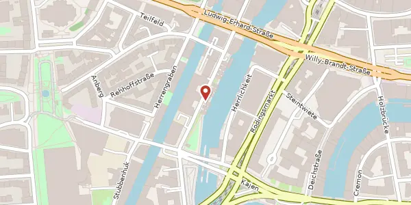 Karte der Umgebung von Admiralitätsstraße 16, 20459 Hamburg