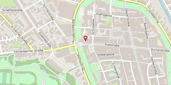 Karte der Umgebung von Rietstraße 40, 78050 Villingen-Schwenningen