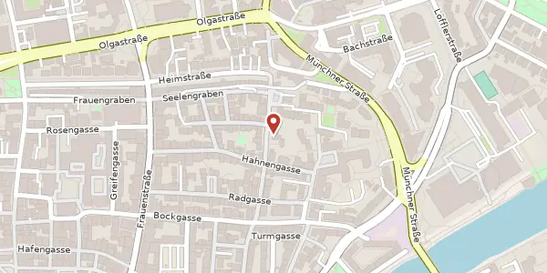Karte der Umgebung von Griesbadgasse 24, 89073 Ulm/Donau
