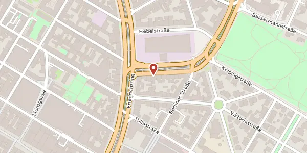 Karte der Umgebung von Goethestr. 6, 68161 Mannheim