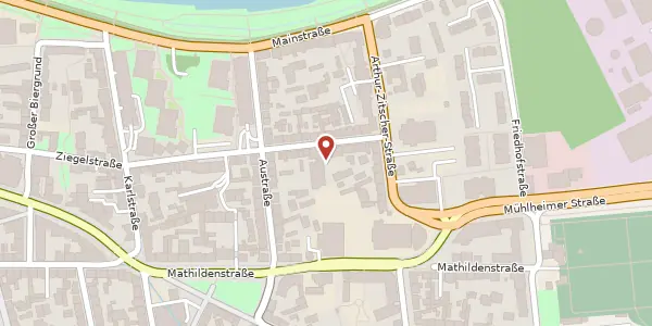 Karte der Umgebung von Herrmann-Steinhäuser-Str. 43-47, 63065 Offenbach