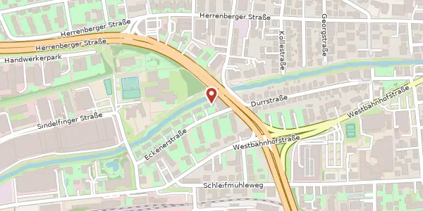 Karte der Umgebung von Eckenerstraße 4, 72070 Tübingen
