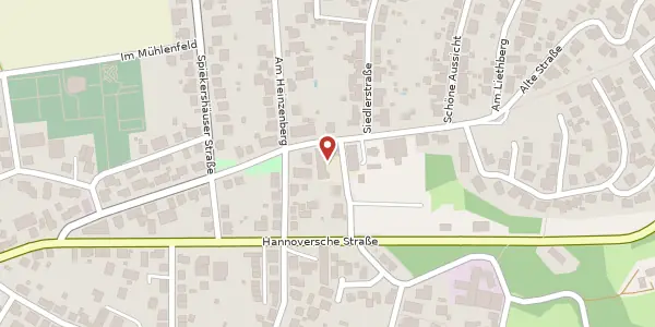 Karte der Umgebung von Ysenburgstraße 18, 34266 Niestetal