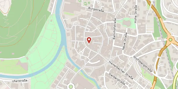 Karte der Umgebung von Marktstraße 18, 72202 Nagold